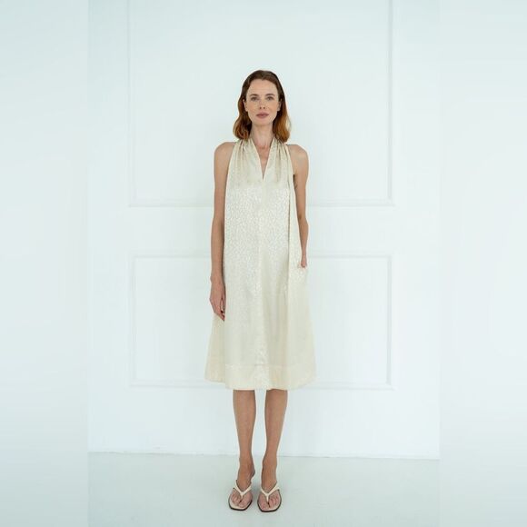 NWT Monica Nera Soho Midi White Dress Size XS - Picture 6 of 13